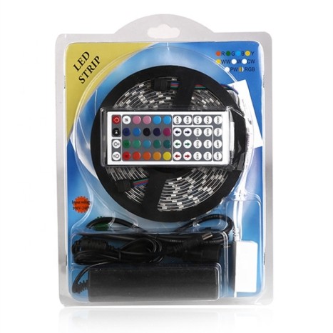 Tira led 5050 IP20  30Led/m  12v RGB 5m  7.2W/m