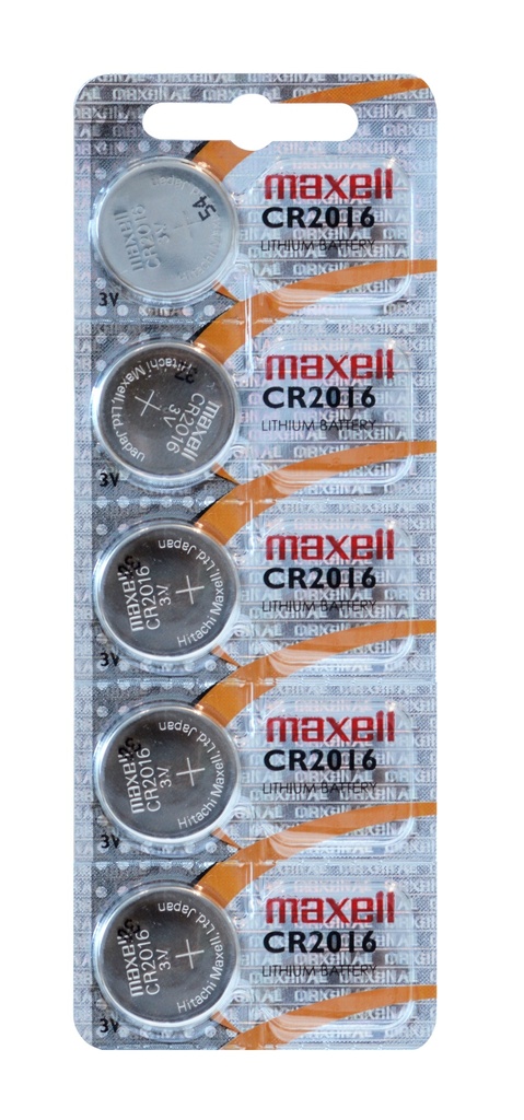 Pila Botón CR2016 E-Blister 5 Pcs MXL