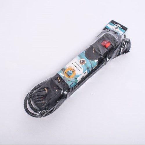 Bases 5 Tomas c/i 1.5m de cable 3 x1.5mm Negra (código antiguo GM10080)