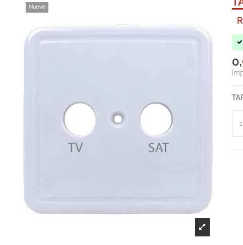 Tapa para base de toma