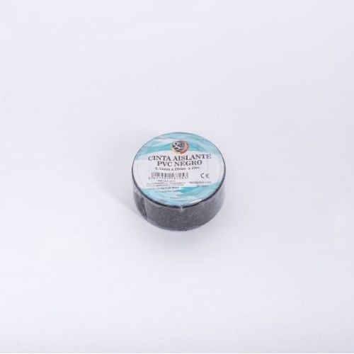 [GM10012] Cinta aislante color NEGRO 0.13x25x25m precio unidad (Embalaje 10 unidades INDIVISIBLE)