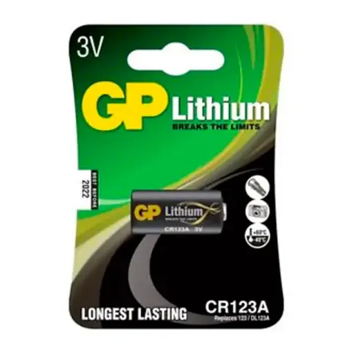 [CR123A-B1 GP] Pila de Litio CR123A-B1 GP Blister 1uds
